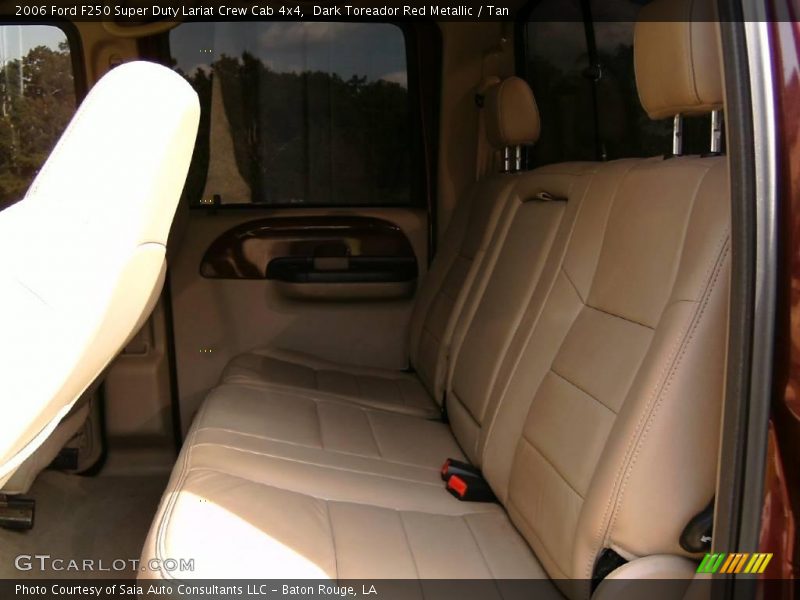 Dark Toreador Red Metallic / Tan 2006 Ford F250 Super Duty Lariat Crew Cab 4x4
