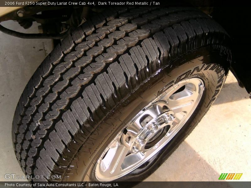 Dark Toreador Red Metallic / Tan 2006 Ford F250 Super Duty Lariat Crew Cab 4x4