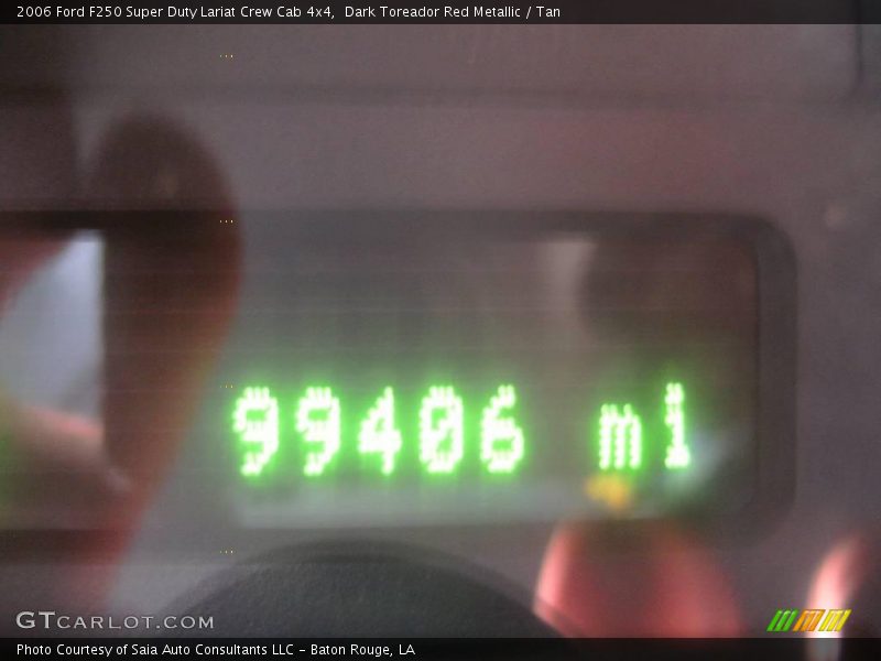 Dark Toreador Red Metallic / Tan 2006 Ford F250 Super Duty Lariat Crew Cab 4x4