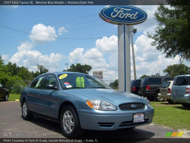 Windveil Blue Metallic / Medium/Dark Flint 2007 Ford Taurus SE