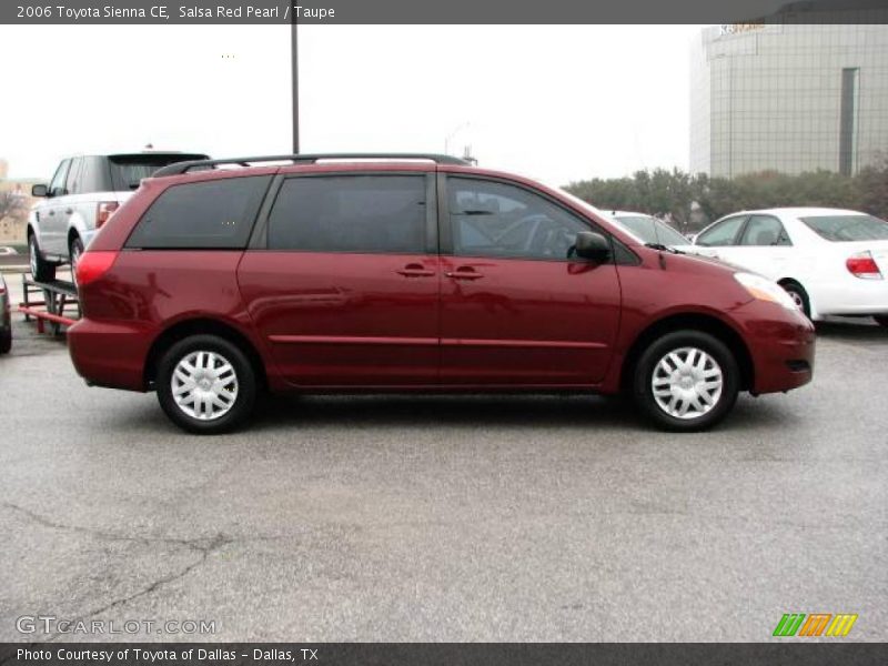 Salsa Red Pearl / Taupe 2006 Toyota Sienna CE