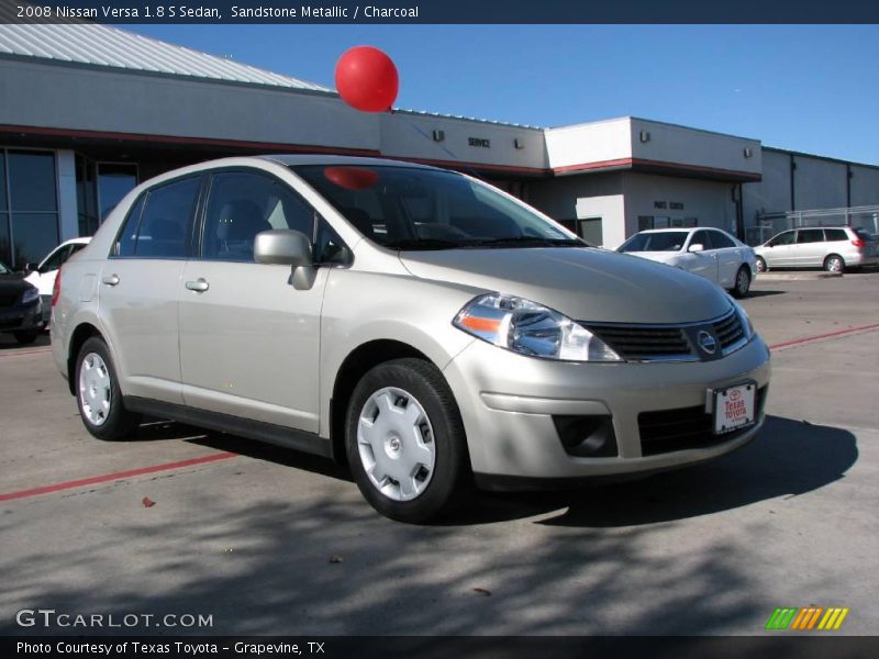 Sandstone Metallic / Charcoal 2008 Nissan Versa 1.8 S Sedan