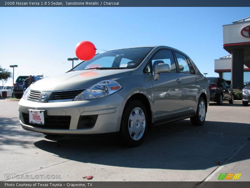 Sandstone Metallic / Charcoal 2008 Nissan Versa 1.8 S Sedan