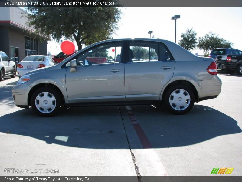 Sandstone Metallic / Charcoal 2008 Nissan Versa 1.8 S Sedan