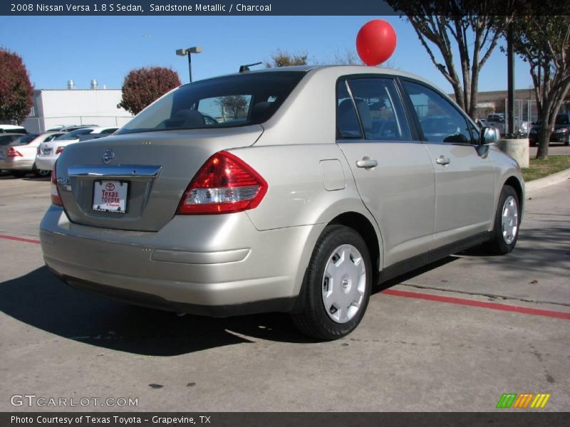 Sandstone Metallic / Charcoal 2008 Nissan Versa 1.8 S Sedan