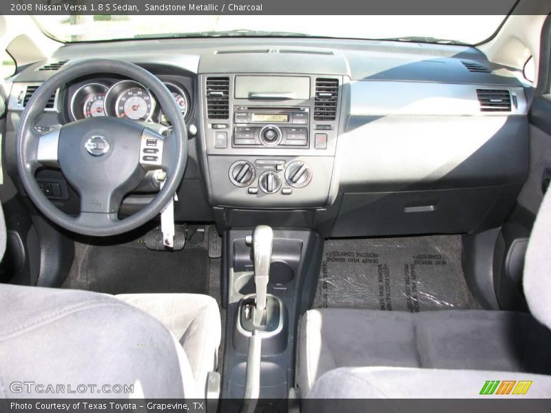 Sandstone Metallic / Charcoal 2008 Nissan Versa 1.8 S Sedan