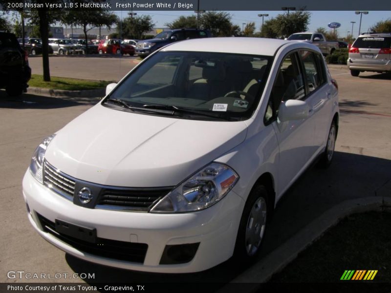 Fresh Powder White / Beige 2008 Nissan Versa 1.8 S Hatchback