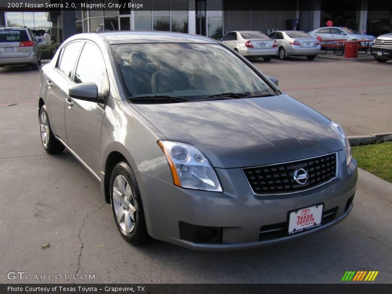 Magnetic Gray / Beige 2007 Nissan Sentra 2.0
