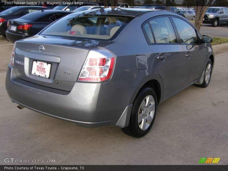 Magnetic Gray / Beige 2007 Nissan Sentra 2.0