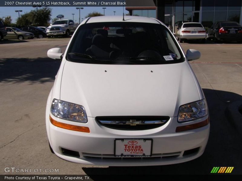 Summit White / Charcoal Black 2007 Chevrolet Aveo 5 LS Hatchback