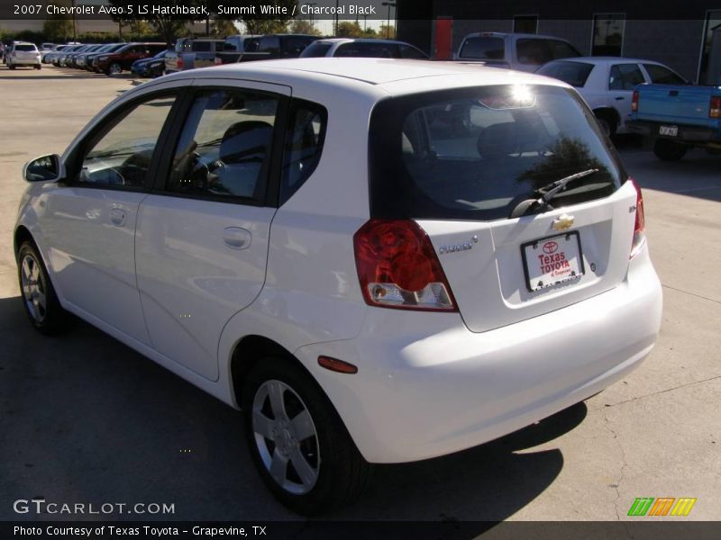 Summit White / Charcoal Black 2007 Chevrolet Aveo 5 LS Hatchback