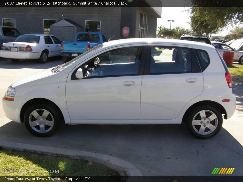 Summit White / Charcoal Black 2007 Chevrolet Aveo 5 LS Hatchback