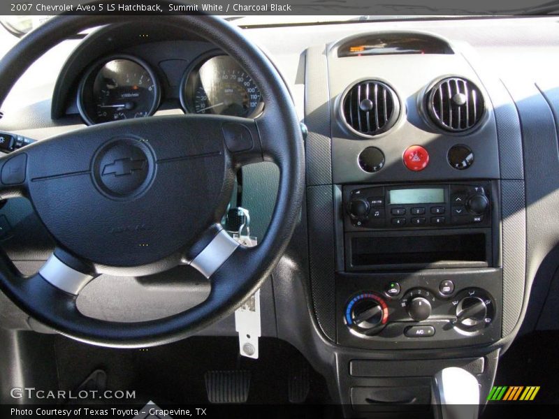 Summit White / Charcoal Black 2007 Chevrolet Aveo 5 LS Hatchback