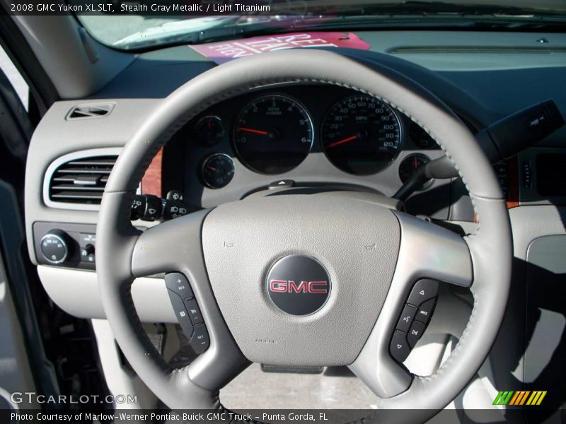 Stealth Gray Metallic / Light Titanium 2008 GMC Yukon XL SLT