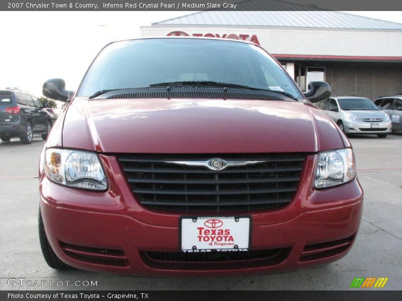 Inferno Red Crystal Pearl / Medium Slate Gray 2007 Chrysler Town & Country