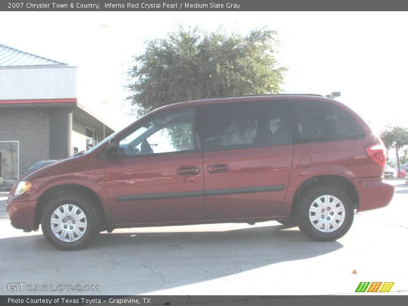 Inferno Red Crystal Pearl / Medium Slate Gray 2007 Chrysler Town & Country