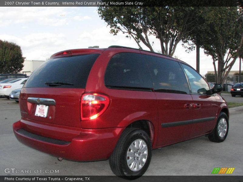 Inferno Red Crystal Pearl / Medium Slate Gray 2007 Chrysler Town & Country