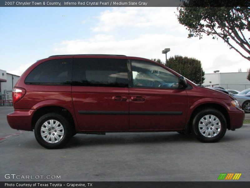 Inferno Red Crystal Pearl / Medium Slate Gray 2007 Chrysler Town & Country