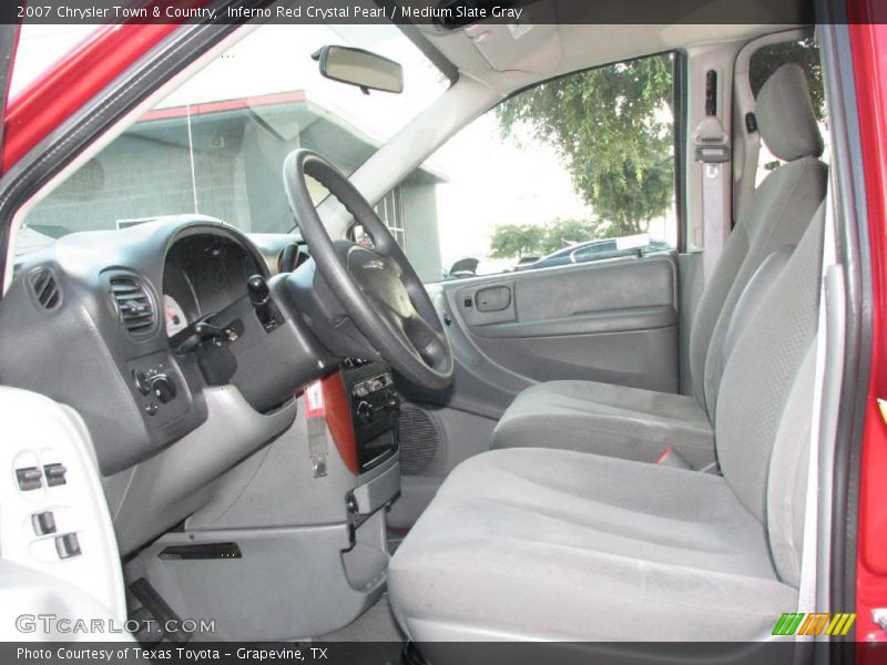 Inferno Red Crystal Pearl / Medium Slate Gray 2007 Chrysler Town & Country