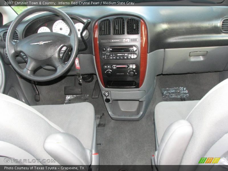 Inferno Red Crystal Pearl / Medium Slate Gray 2007 Chrysler Town & Country