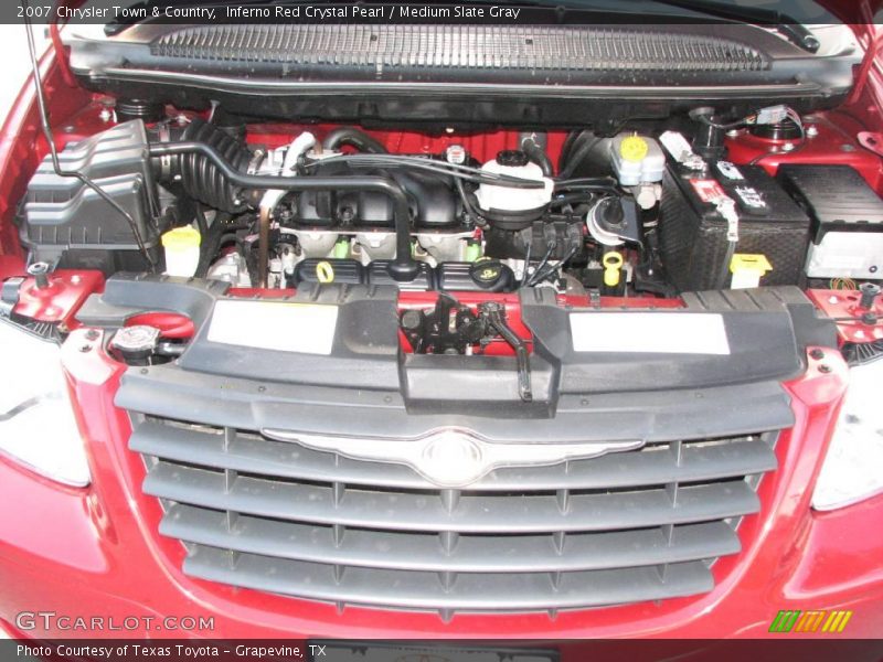 Inferno Red Crystal Pearl / Medium Slate Gray 2007 Chrysler Town & Country