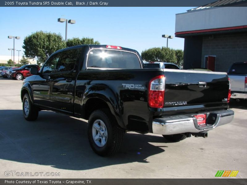 Black / Dark Gray 2005 Toyota Tundra SR5 Double Cab