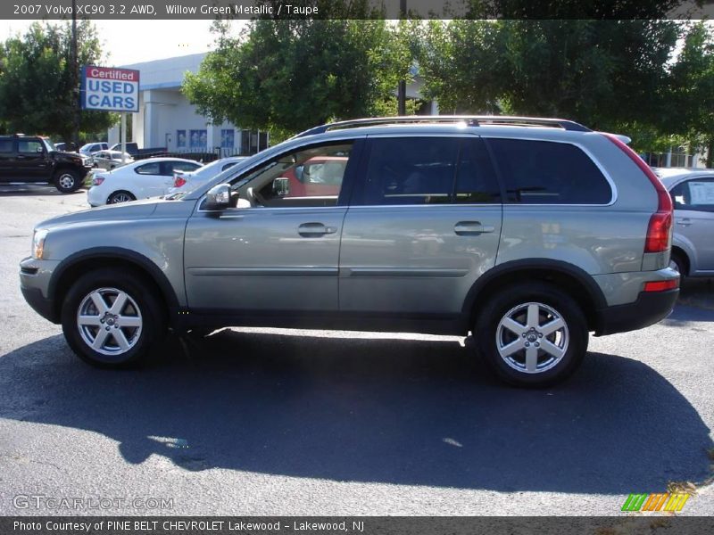Willow Green Metallic / Taupe 2007 Volvo XC90 3.2 AWD
