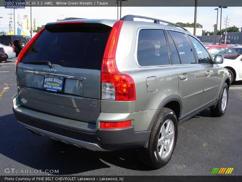 Willow Green Metallic / Taupe 2007 Volvo XC90 3.2 AWD