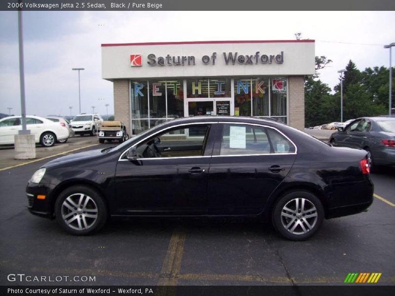 Black / Pure Beige 2006 Volkswagen Jetta 2.5 Sedan