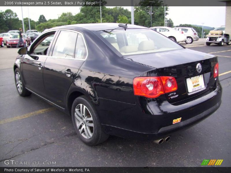 Black / Pure Beige 2006 Volkswagen Jetta 2.5 Sedan