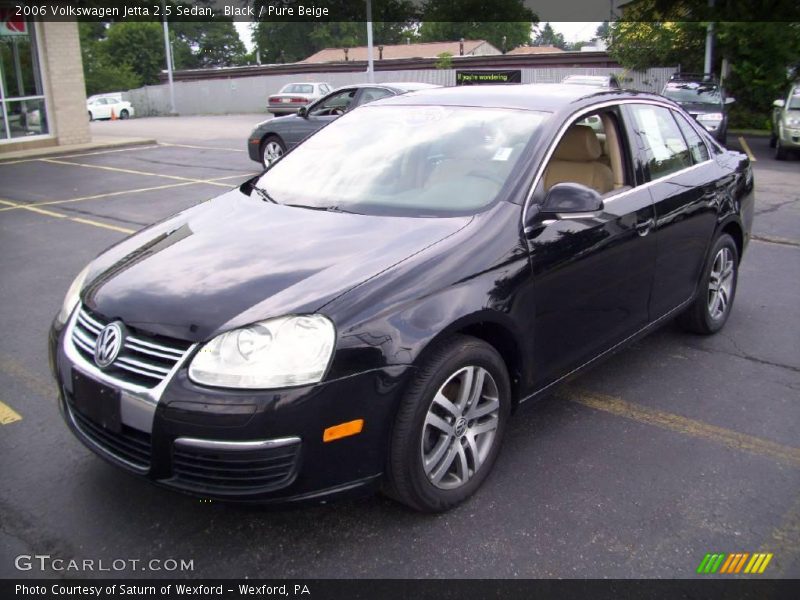 Black / Pure Beige 2006 Volkswagen Jetta 2.5 Sedan