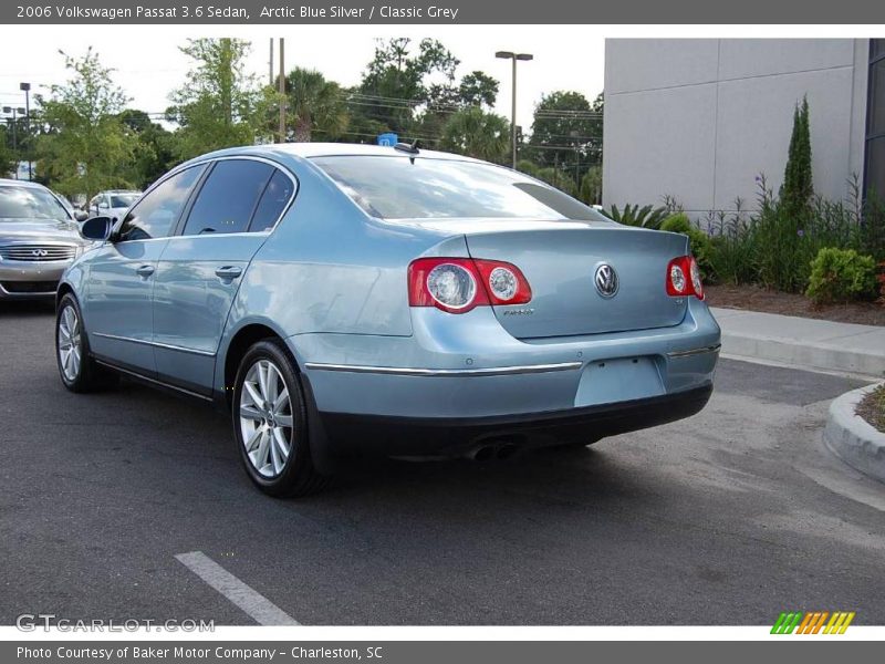 Arctic Blue Silver / Classic Grey 2006 Volkswagen Passat 3.6 Sedan