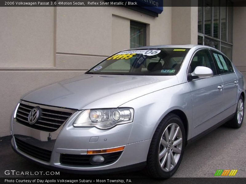 Reflex Silver Metallic / Black 2006 Volkswagen Passat 3.6 4Motion Sedan