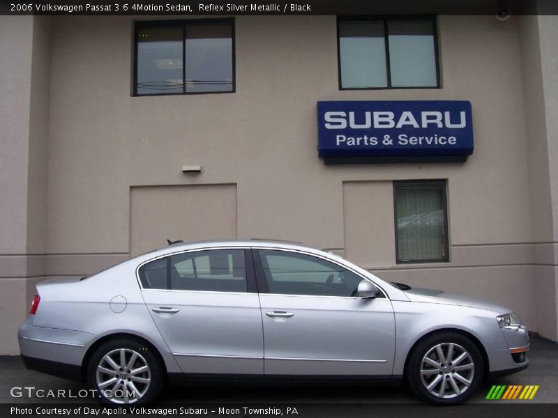 Reflex Silver Metallic / Black 2006 Volkswagen Passat 3.6 4Motion Sedan