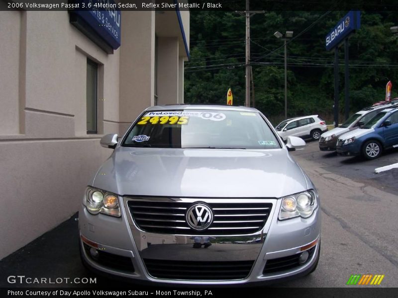 Reflex Silver Metallic / Black 2006 Volkswagen Passat 3.6 4Motion Sedan