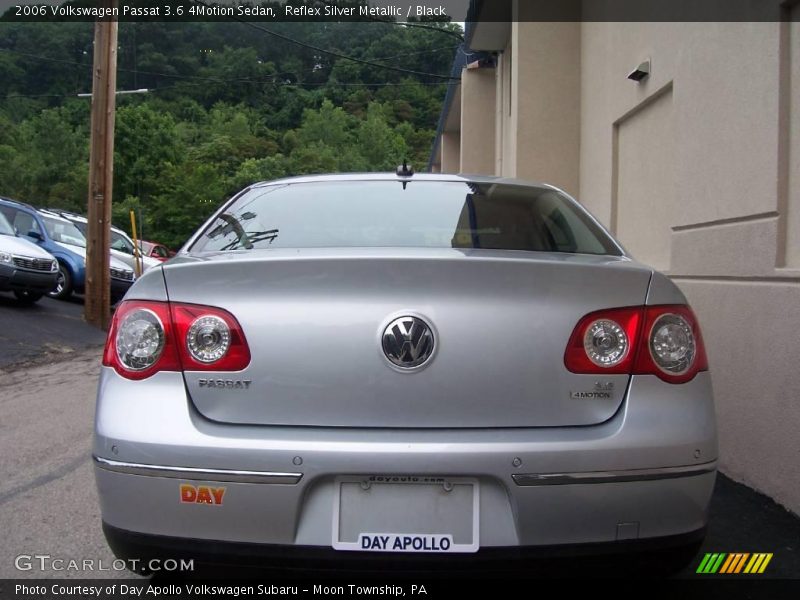 Reflex Silver Metallic / Black 2006 Volkswagen Passat 3.6 4Motion Sedan