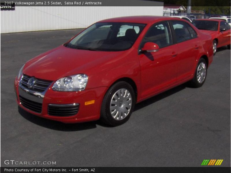 Salsa Red / Anthracite 2007 Volkswagen Jetta 2.5 Sedan