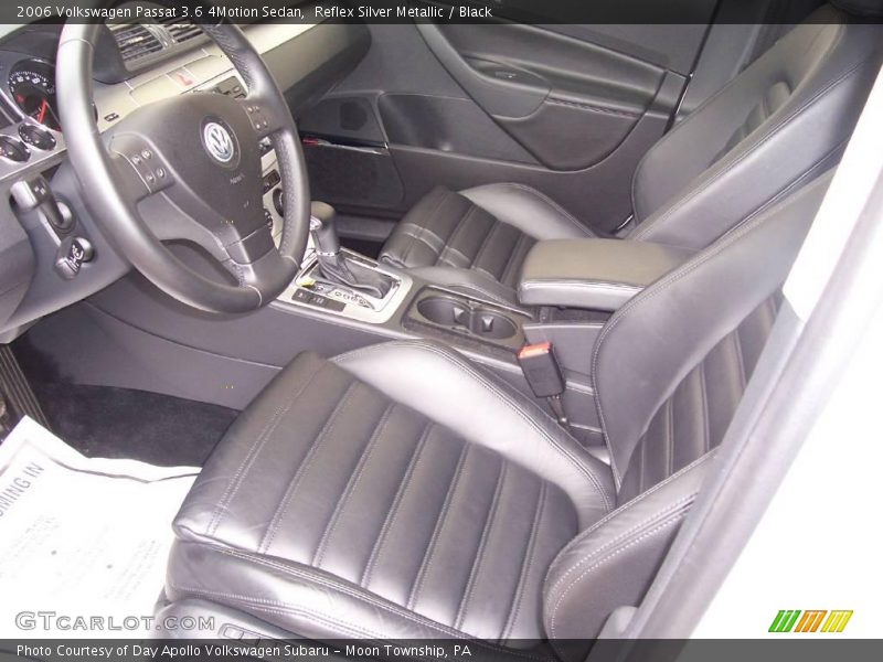 Reflex Silver Metallic / Black 2006 Volkswagen Passat 3.6 4Motion Sedan