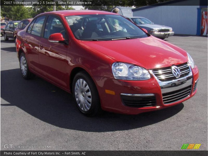 Salsa Red / Anthracite 2007 Volkswagen Jetta 2.5 Sedan