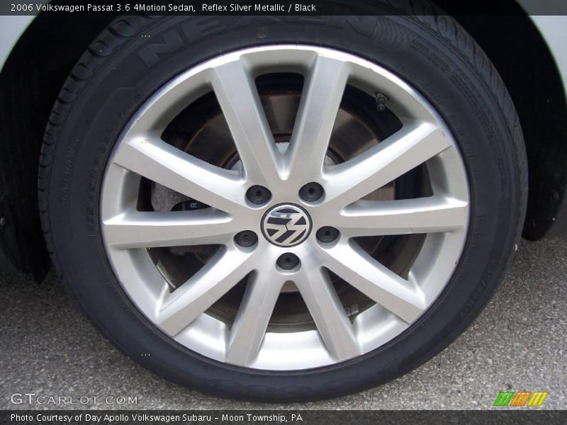 Reflex Silver Metallic / Black 2006 Volkswagen Passat 3.6 4Motion Sedan