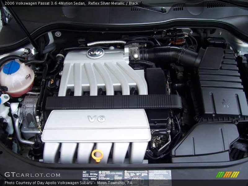 Reflex Silver Metallic / Black 2006 Volkswagen Passat 3.6 4Motion Sedan