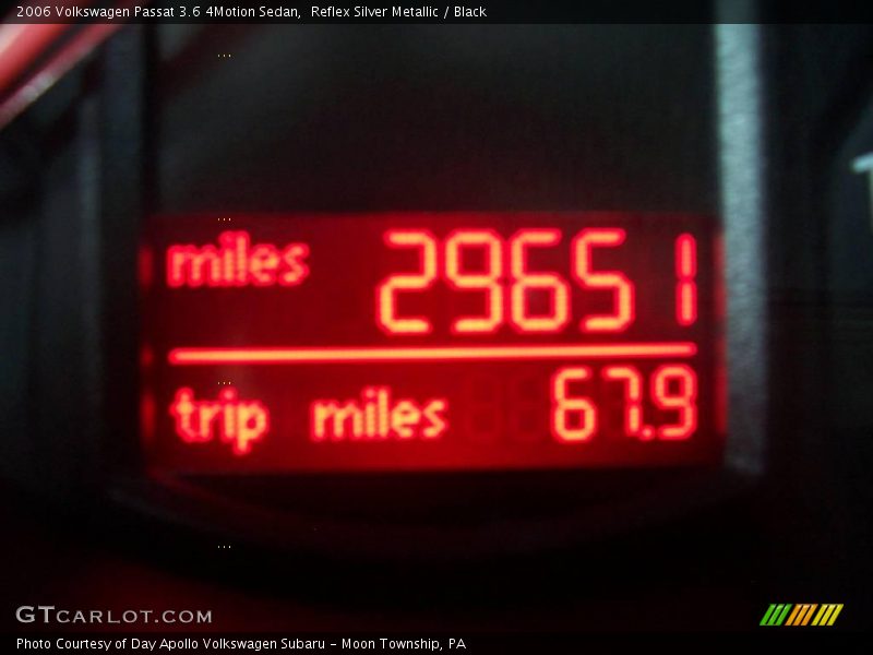 Reflex Silver Metallic / Black 2006 Volkswagen Passat 3.6 4Motion Sedan