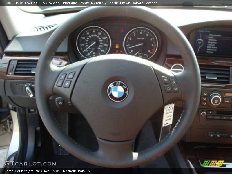 Platinum Bronze Metallic / Saddle Brown Dakota Leather 2009 BMW 3 Series 335xi Sedan