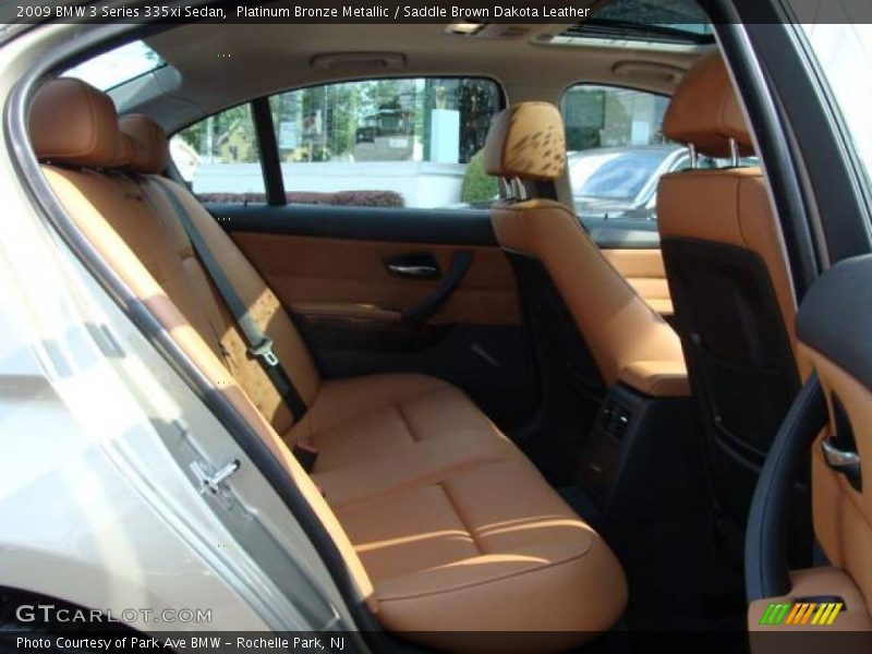 Platinum Bronze Metallic / Saddle Brown Dakota Leather 2009 BMW 3 Series 335xi Sedan