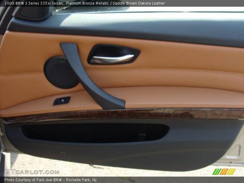Platinum Bronze Metallic / Saddle Brown Dakota Leather 2009 BMW 3 Series 335xi Sedan