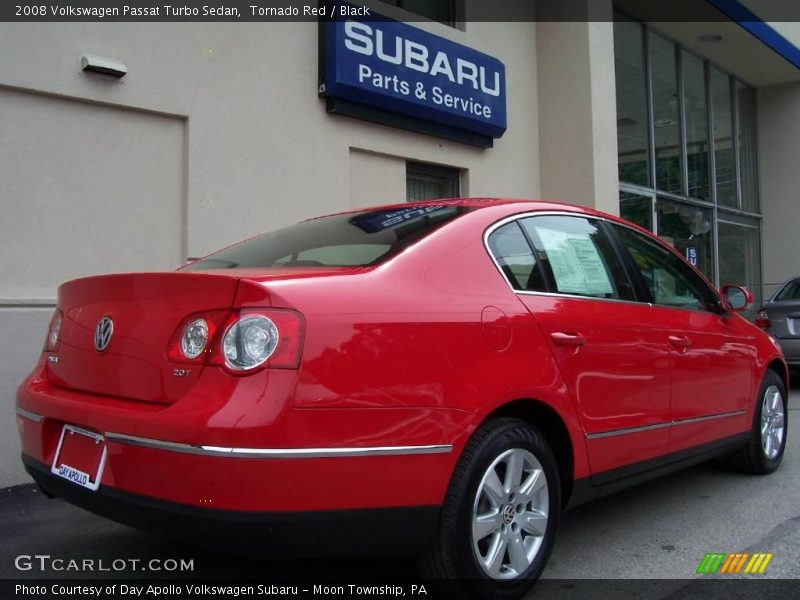 Tornado Red / Black 2008 Volkswagen Passat Turbo Sedan