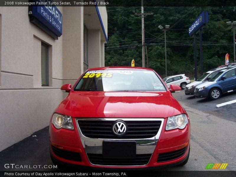 Tornado Red / Black 2008 Volkswagen Passat Turbo Sedan