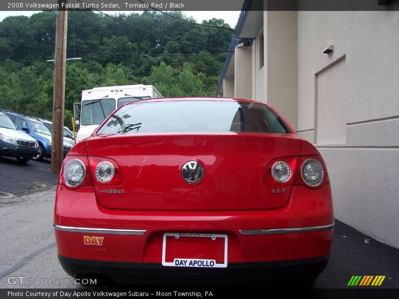 Tornado Red / Black 2008 Volkswagen Passat Turbo Sedan