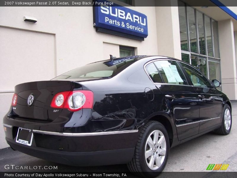 Deep Black / Pure Beige 2007 Volkswagen Passat 2.0T Sedan