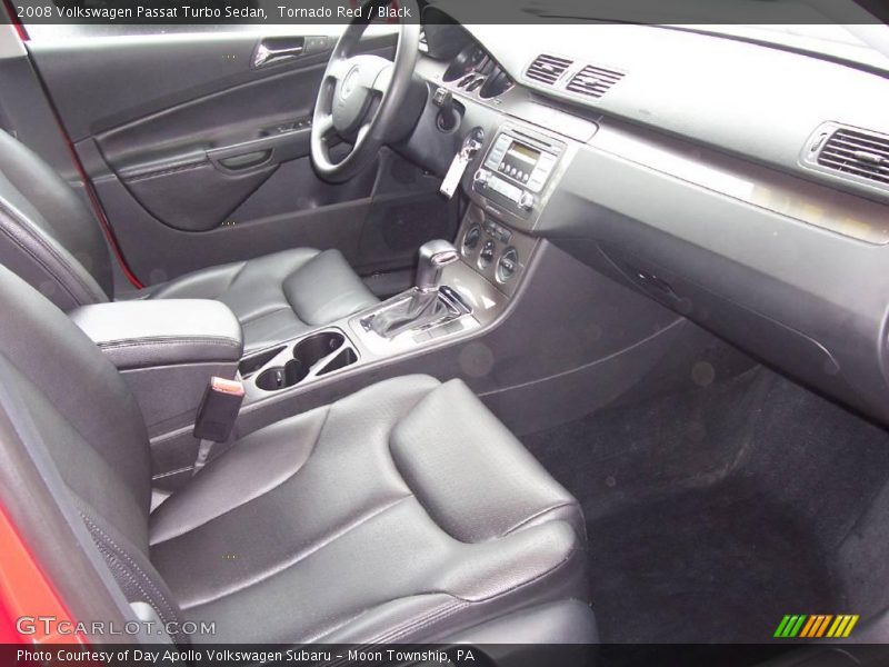 Tornado Red / Black 2008 Volkswagen Passat Turbo Sedan